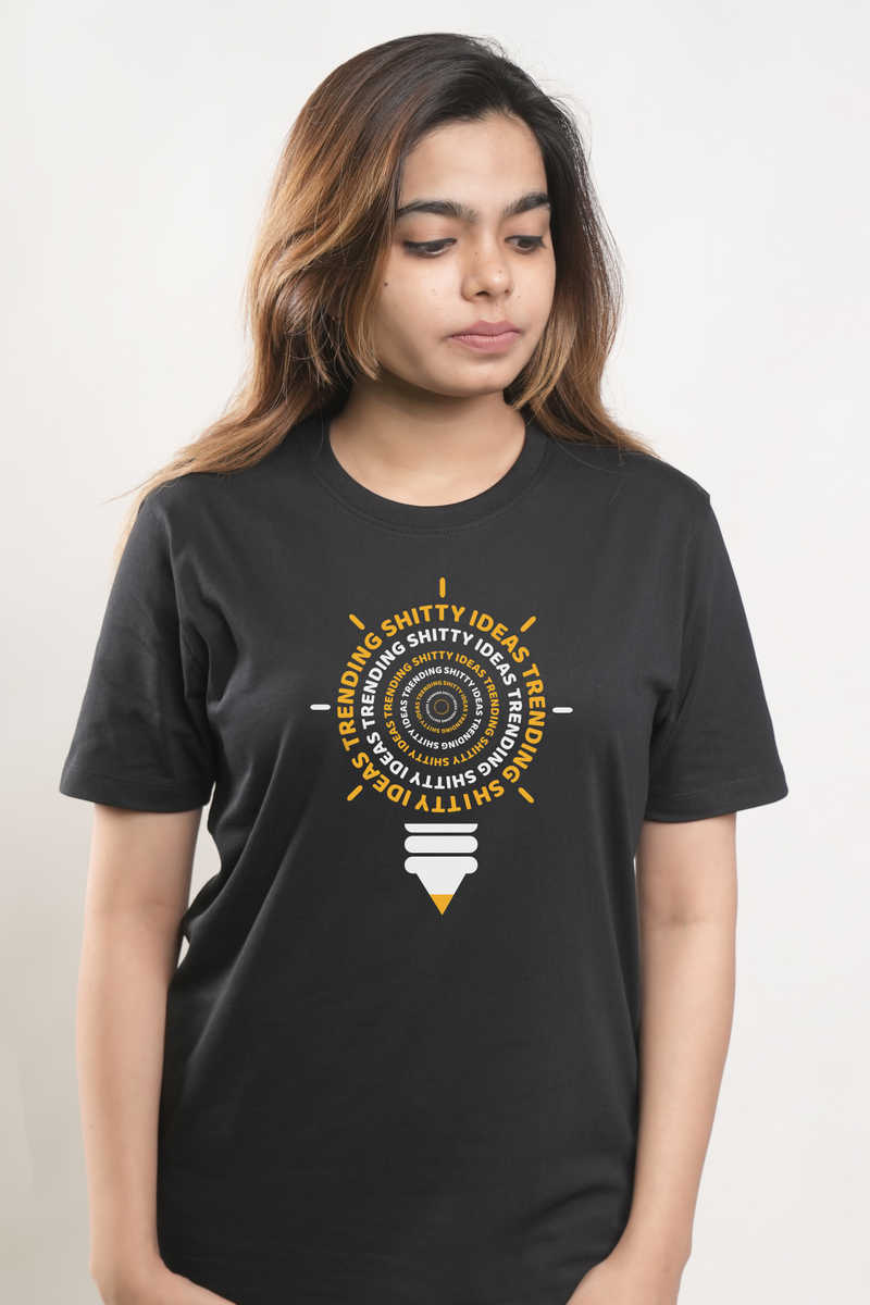 Shitty Ideas Trending Tshirt - Black