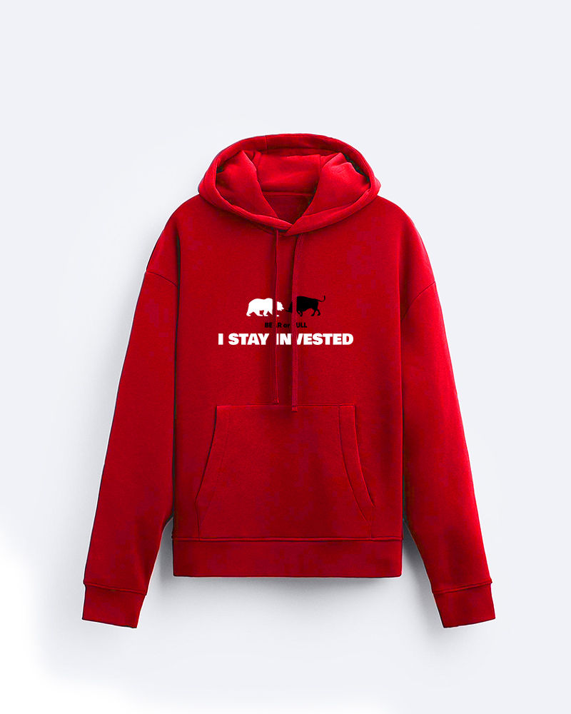 Bull or Bear Red Hoodie