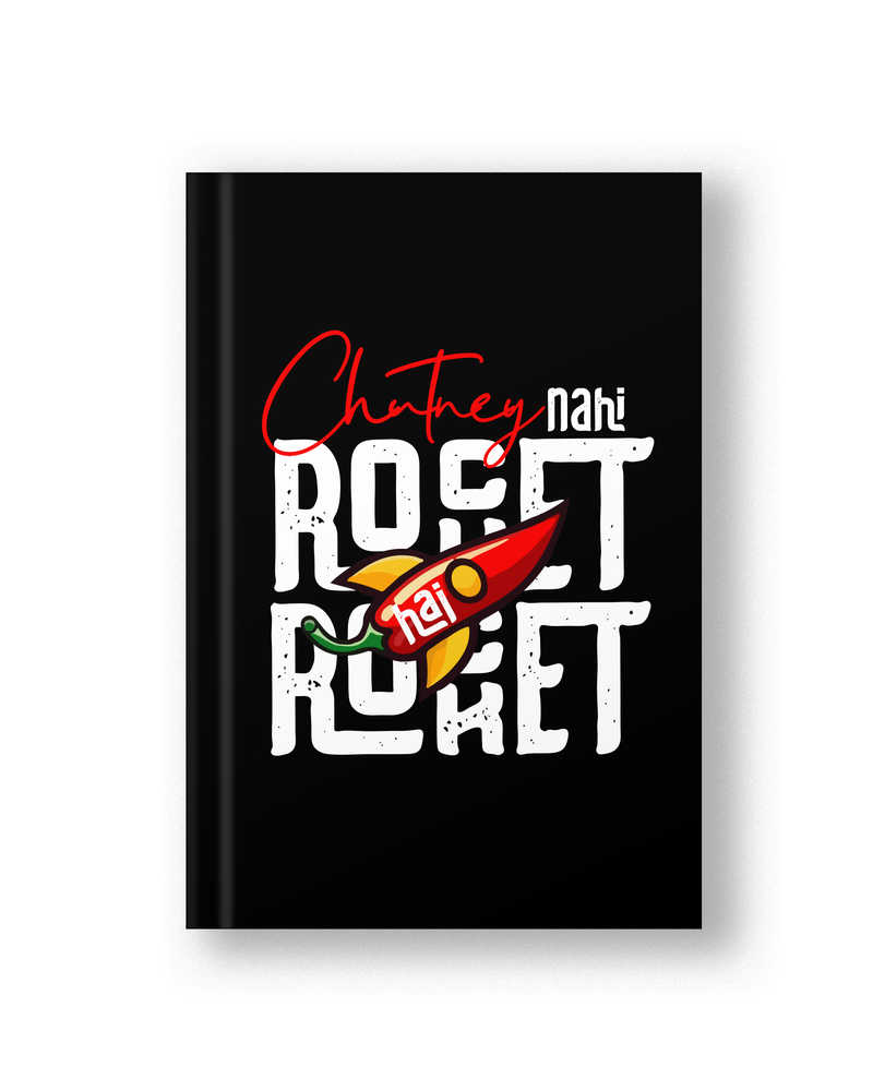 Chutney nahi Rocket hai Hardbound Diary - Black