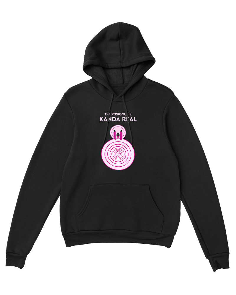 The Struggle Is Kanda Real Hoodie - Black