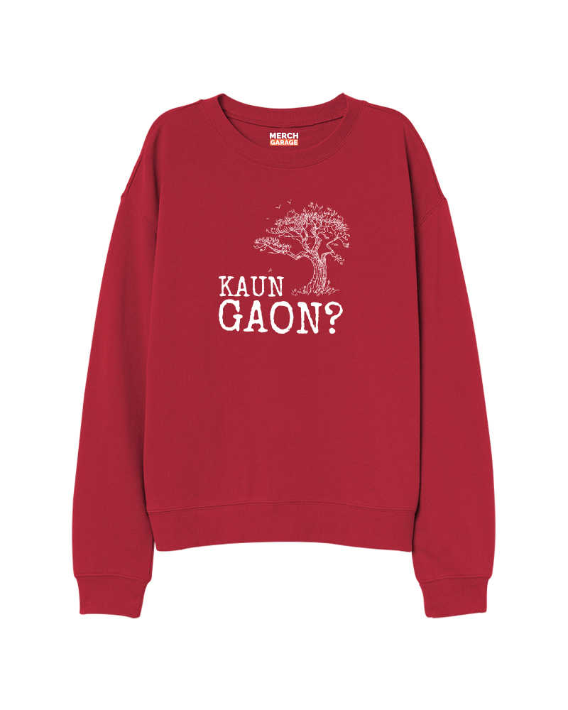 Kaun Gaon Sweatshirt -  Rust red