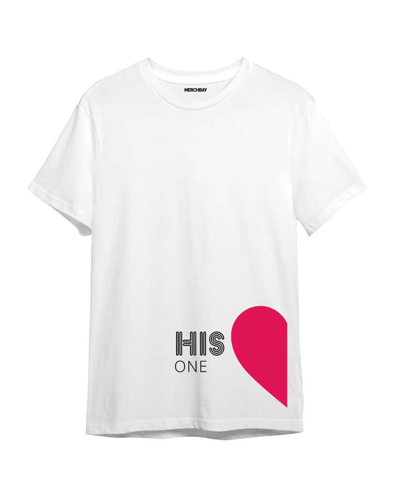 His one (Female) Tshirt - Couple Edition - White