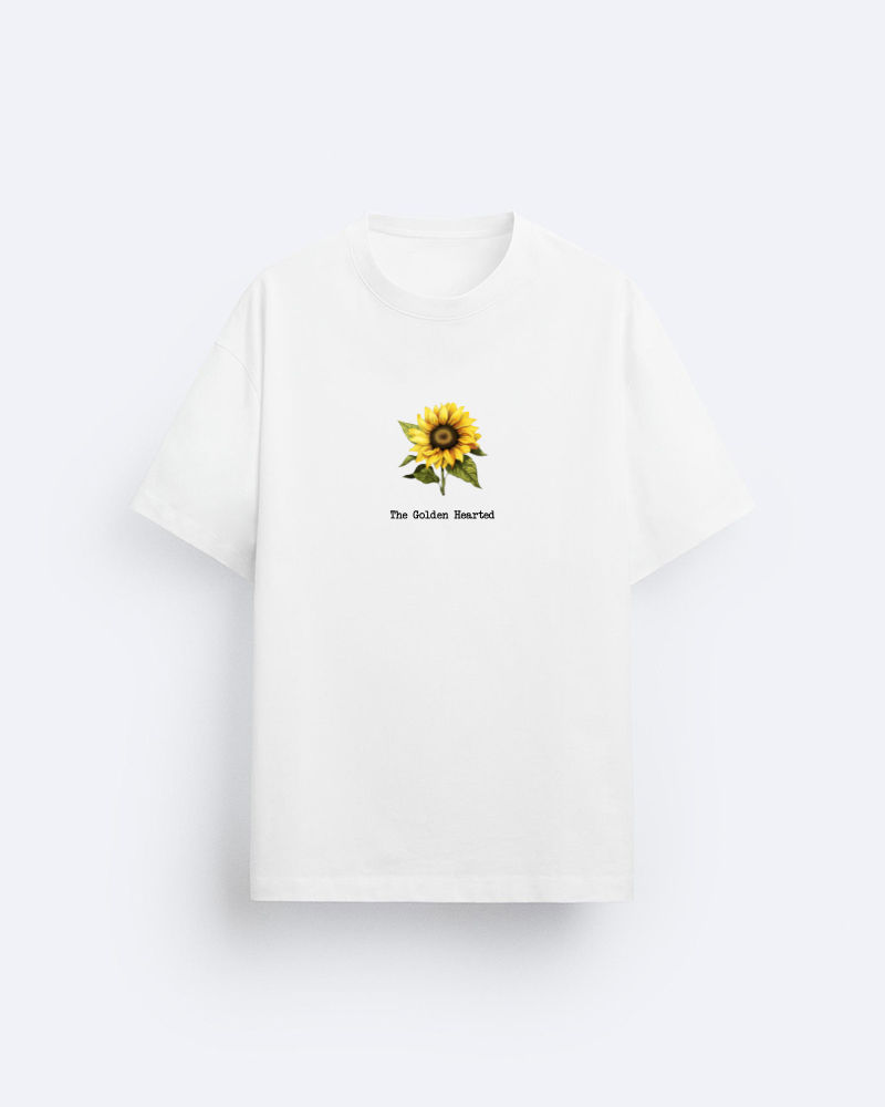 The Golden Hearted White Oversized T-shirt 