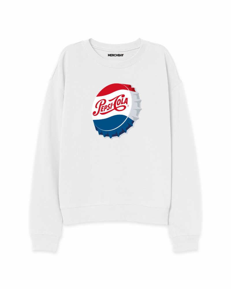 Pepsi Cola (Cap) Sweatshirt - White