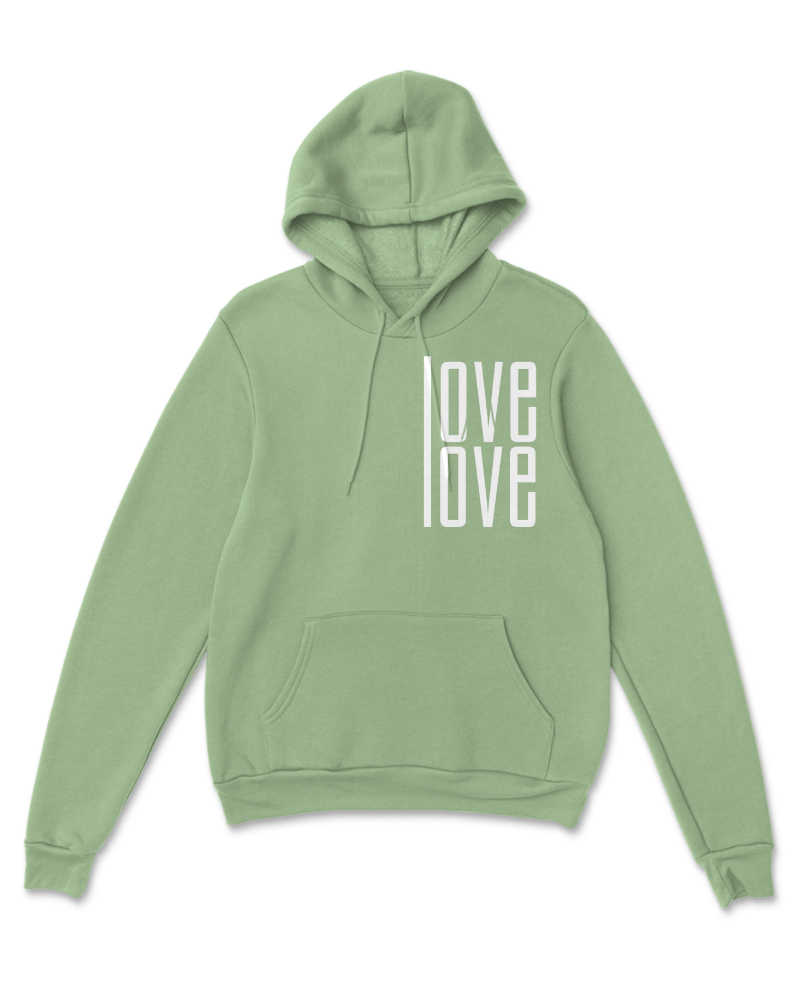 Love Love Hoodie - Nile Green