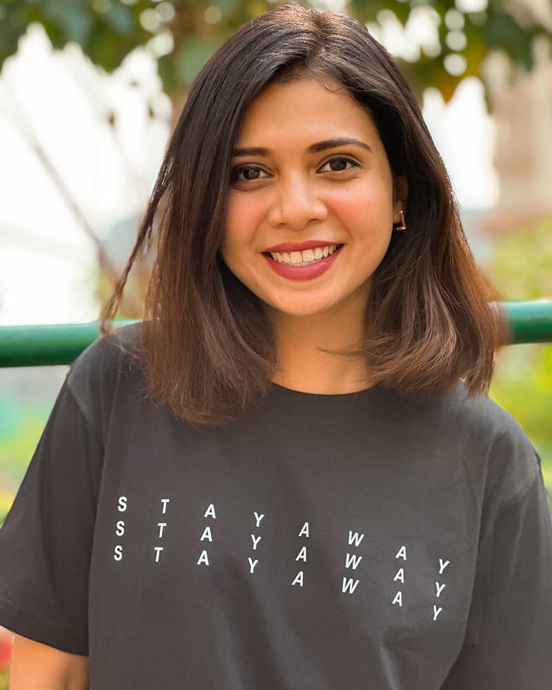 Stay Away Regular Cotton Tshirt