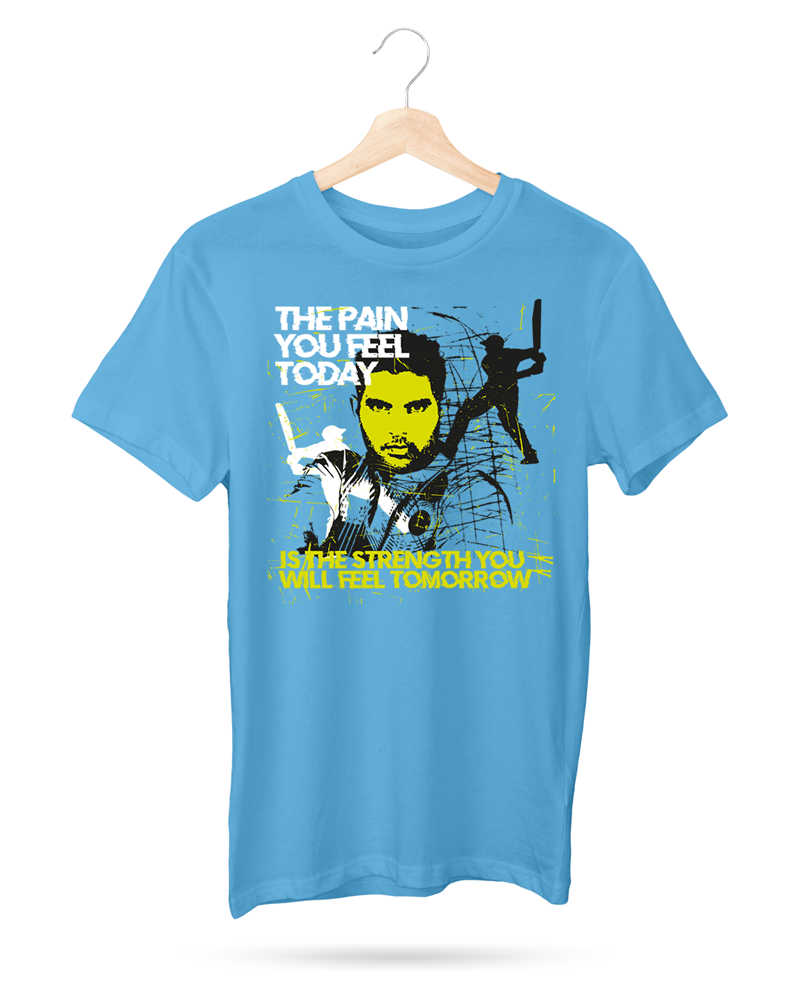 The Pain You Feel Today Tshirt- Turquoise