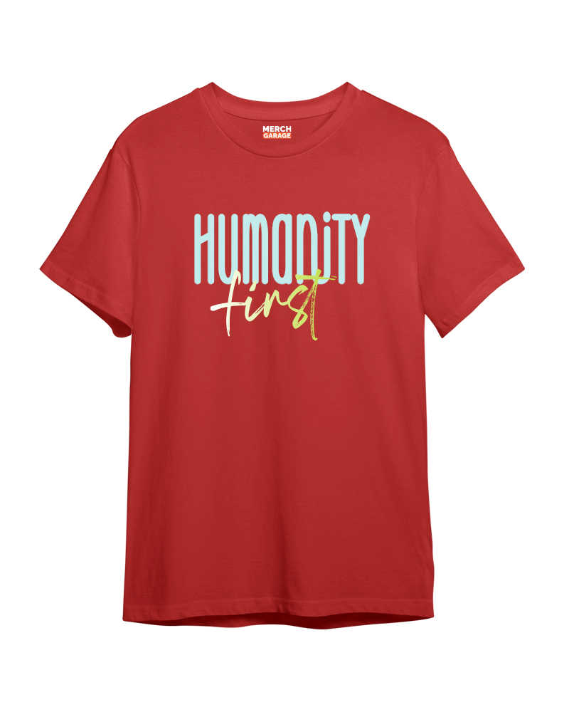 Humanity first Rust Red Tshirt 