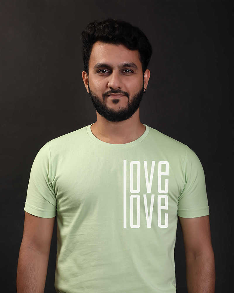 Love Love Tshirt - Nile Green