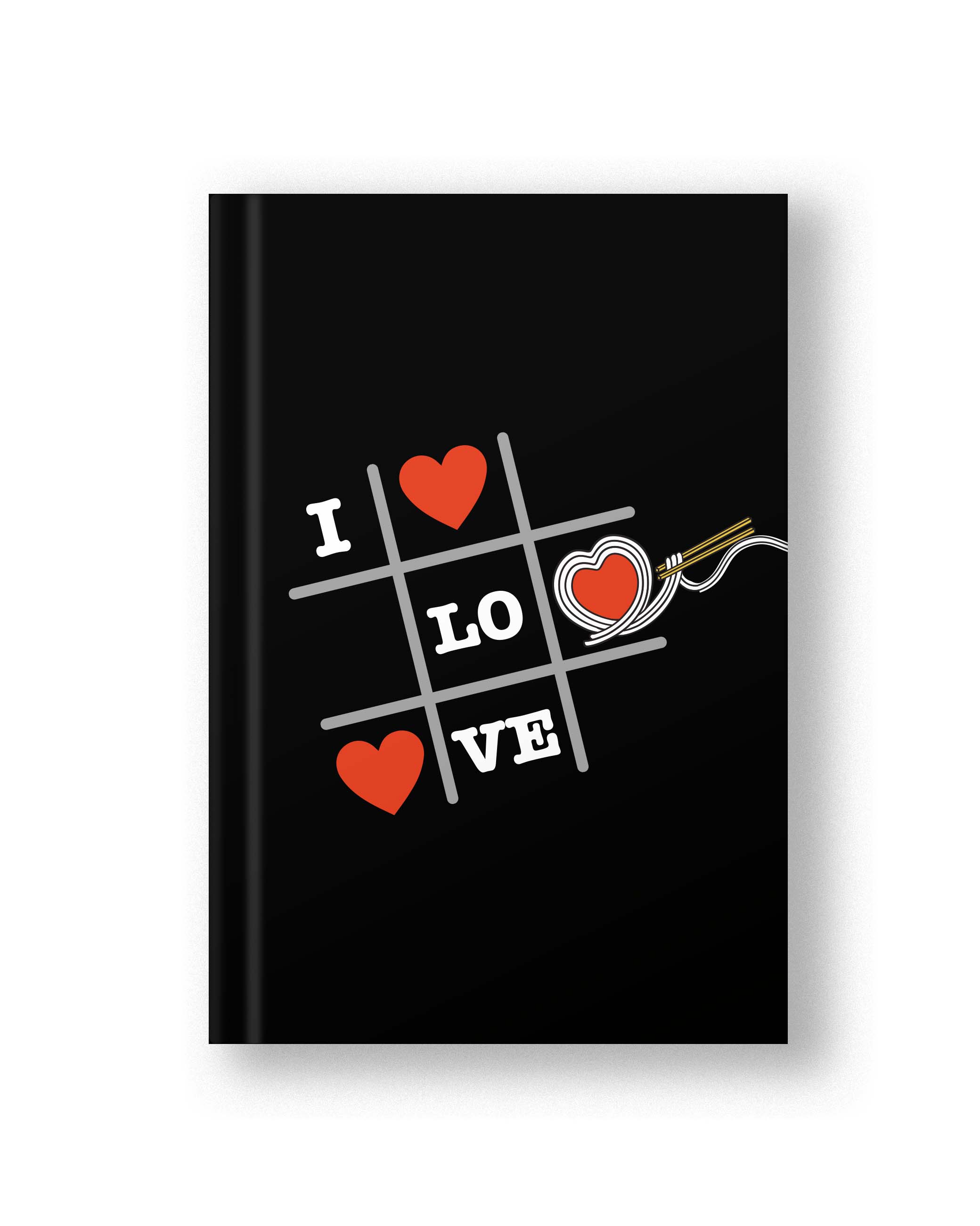 Tic Tac Design Front & Back Hardbound Diary - Black