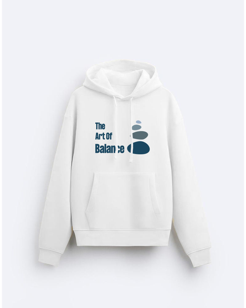 The Art Of Balance White Hoodie