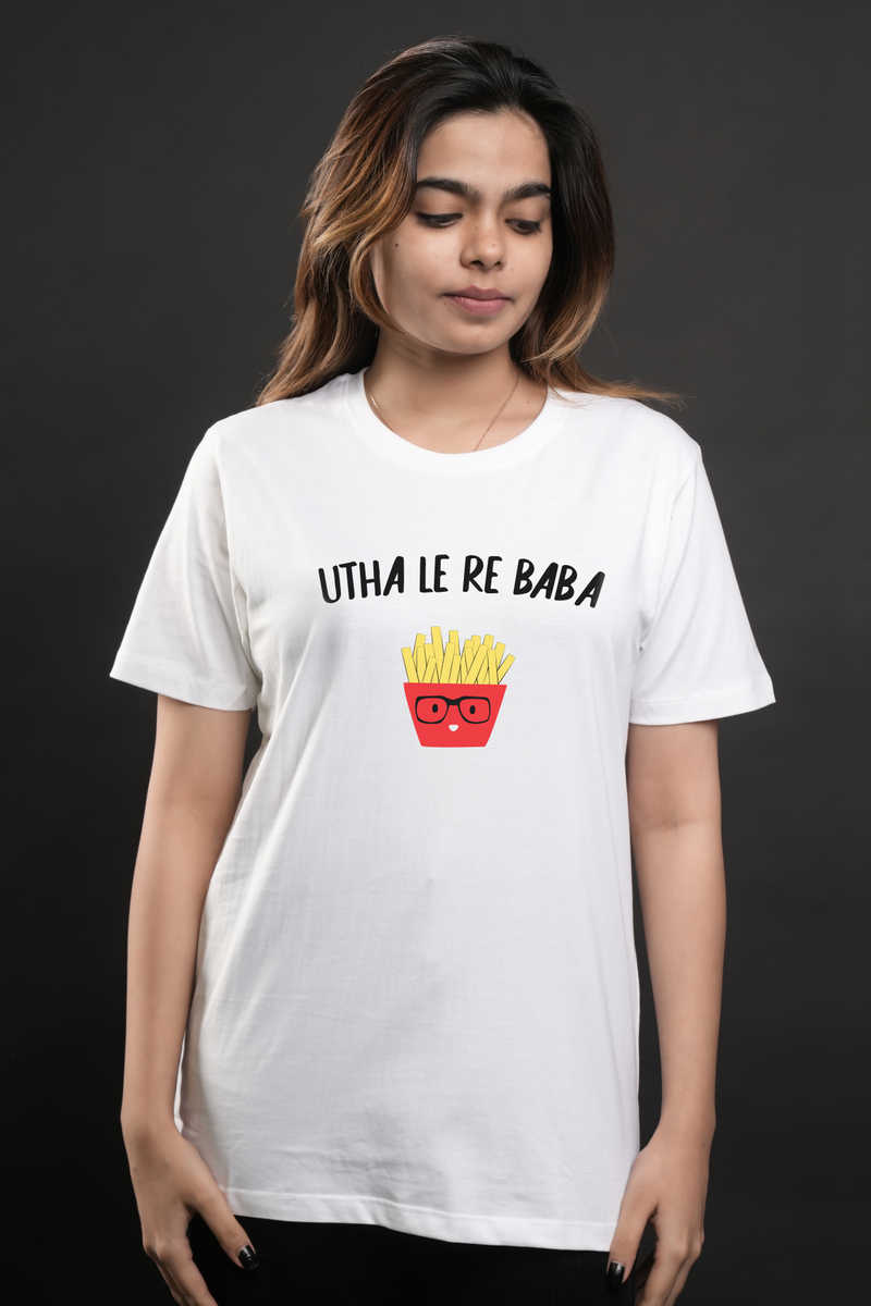 Utha Le Re Baba Tshirt - White