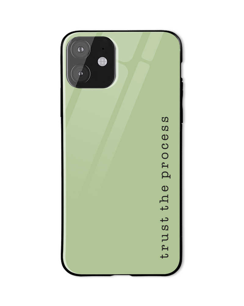 Trust The Process Mobile Cover (Black Font)