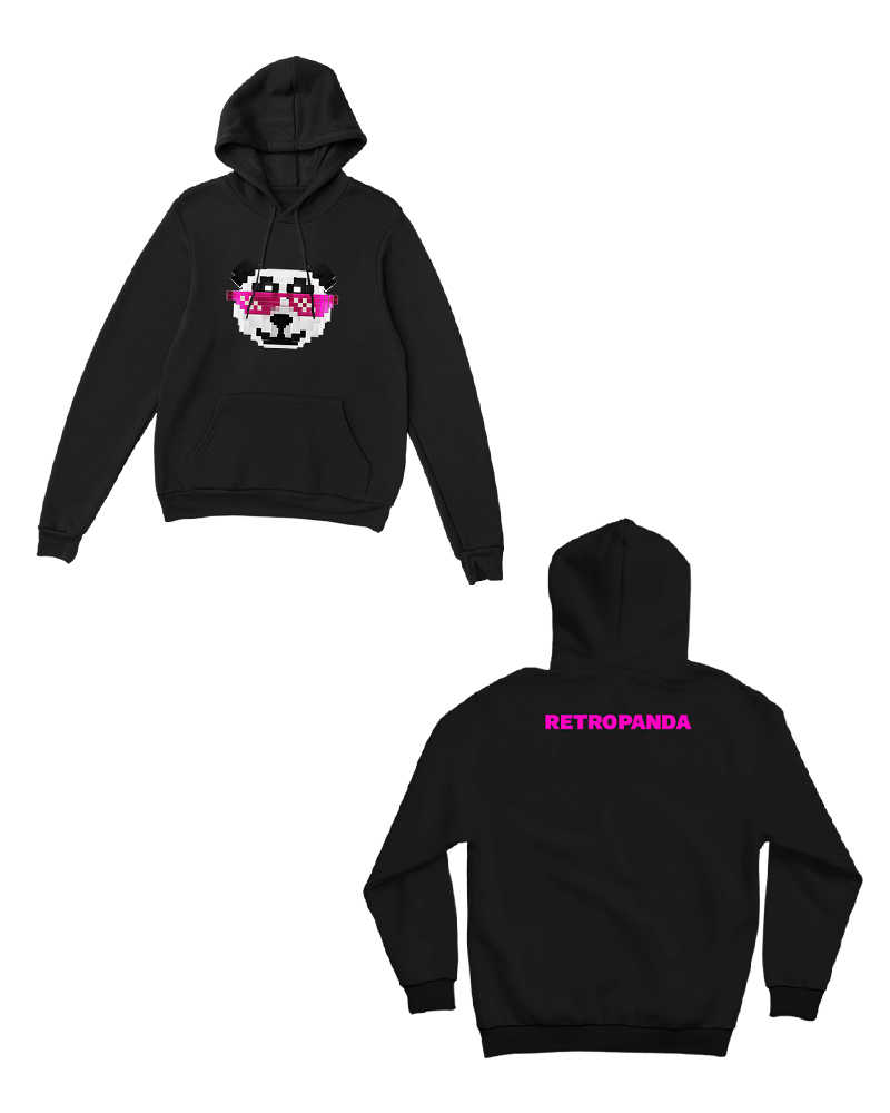 RetroPanda (F&B) Hoodie - Black