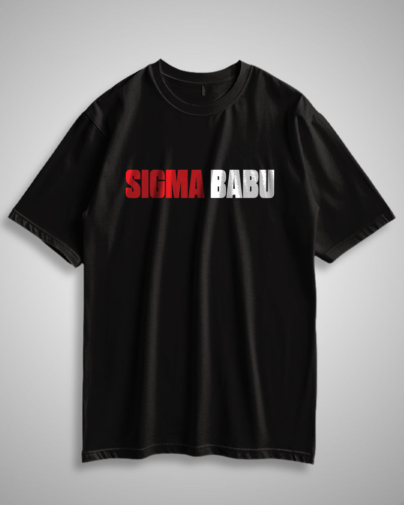 Sigma Babu Oversized Tshirt - Black