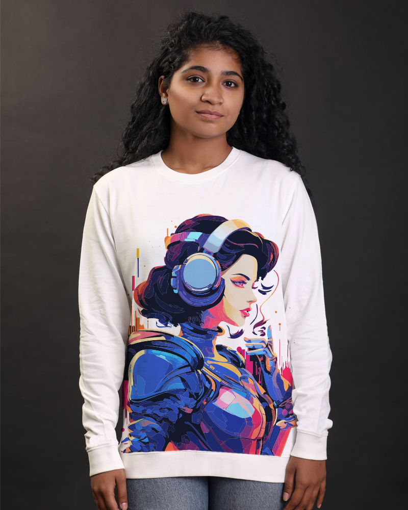 Astro Surreal Female Design Casual Sweatshirt