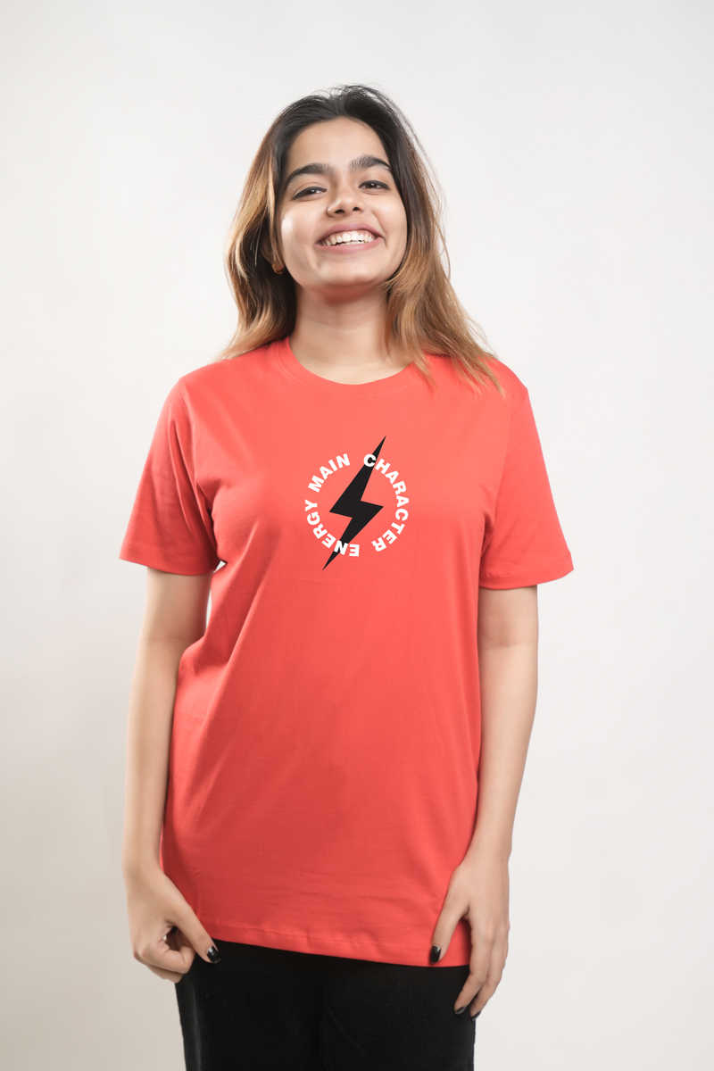 Main Character Energy (Black Flash) Tshirt - Red