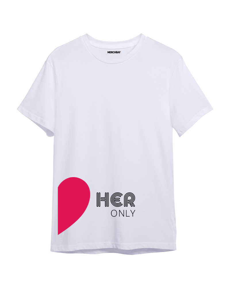 Her Only (Male) Tshirt - Couple Edition - Lavender