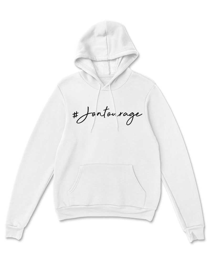 Jontourage White Hoodie