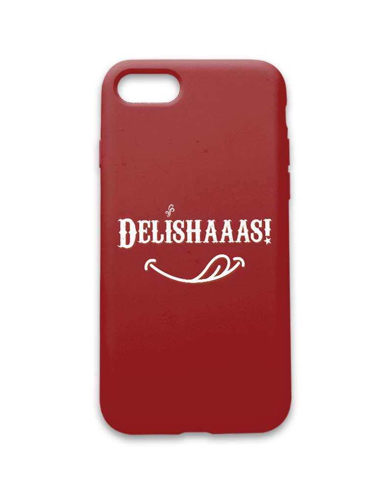 Delishaaas Rust Red Mobile Cover