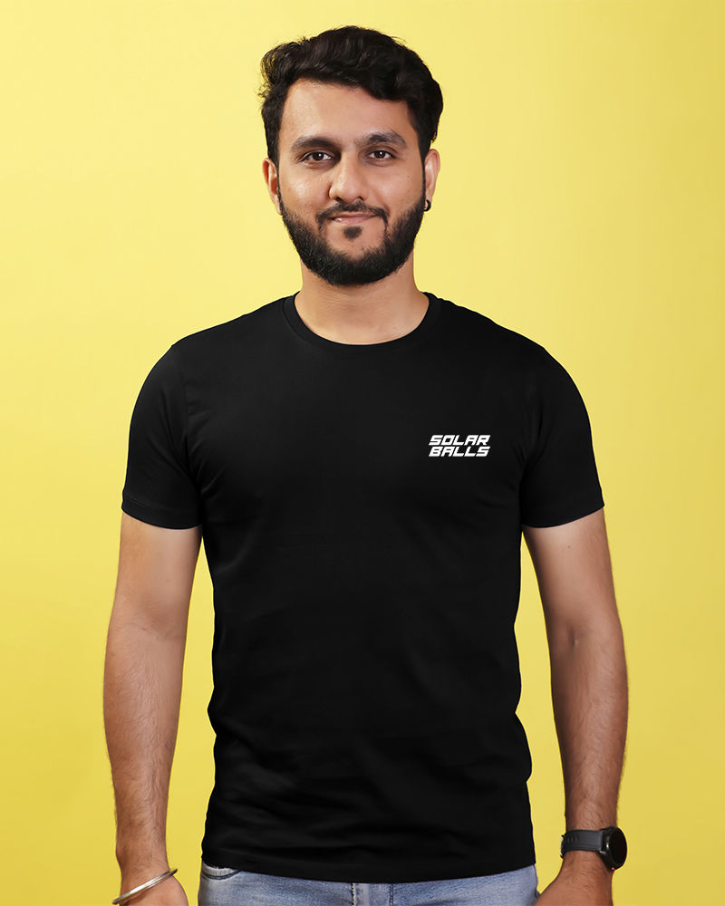 Planets surrounding Sun Round Neck Tshirt