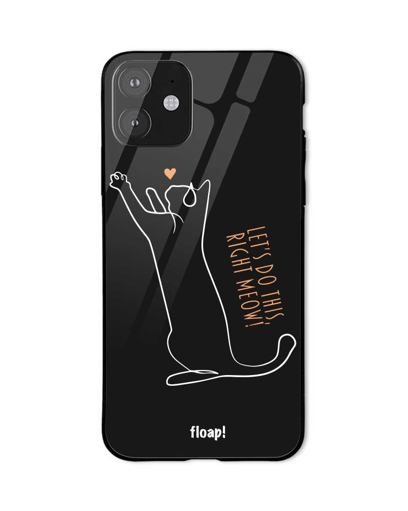 I''ll do this right meow phone cover - Black