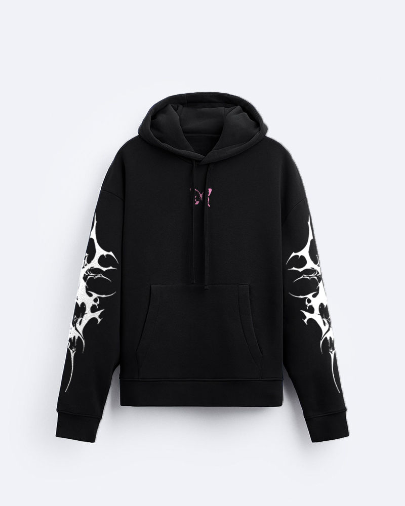 Cute But Gothic Black Hoodie