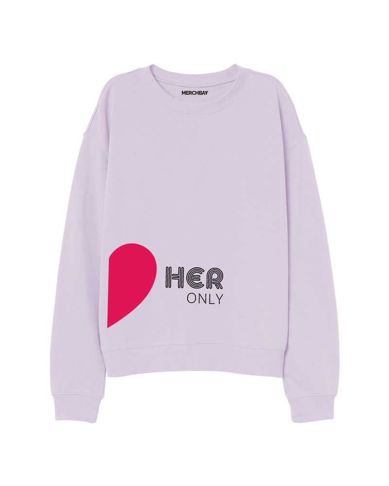 Her Only (Male) Sweatshirt - Couple Edition - Lavender