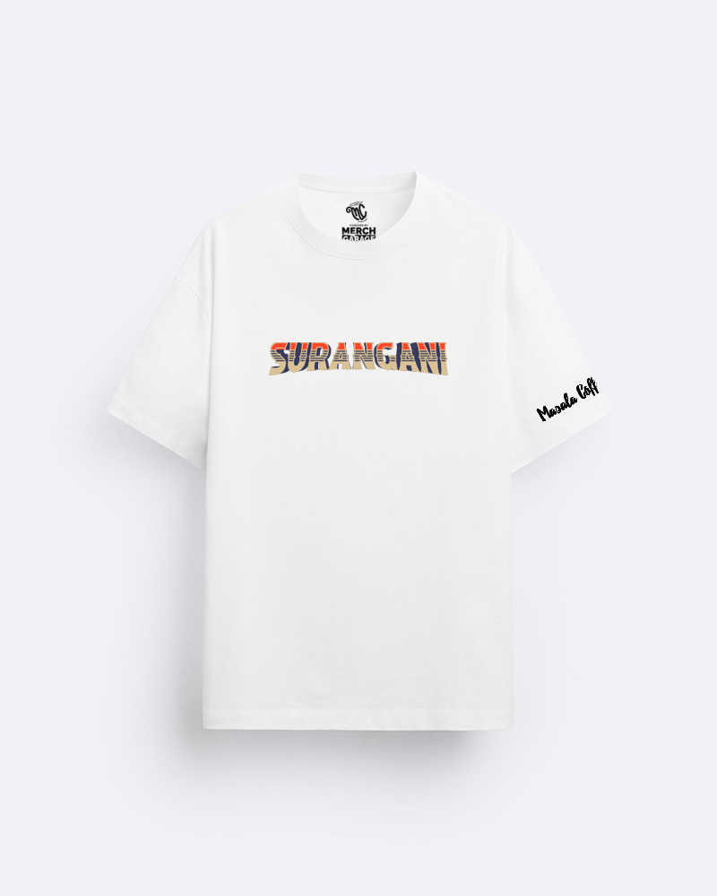 Suranginikka Maalu Gennavaa  F&B White Oversized Tshirt