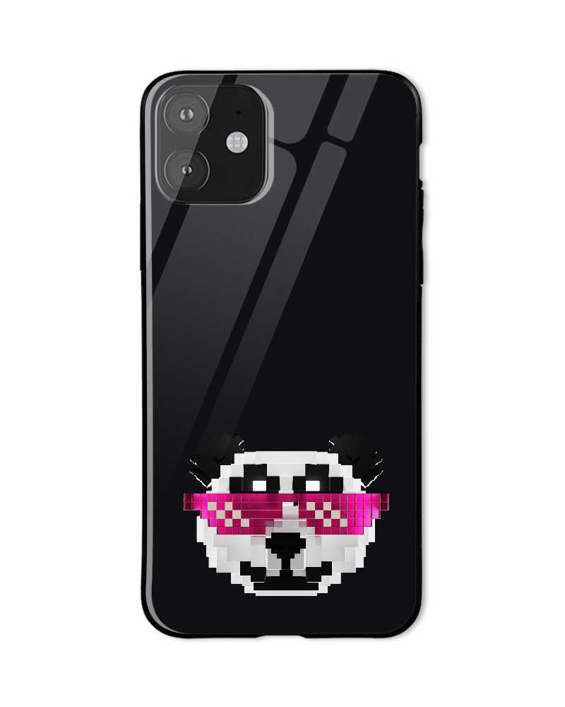 RetroPanda Mascot Glass Mobile Cover