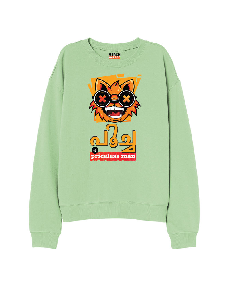 Poocha is Priceless Man X Just Chill Maga (FnB) Sweatshirt - Nile Green