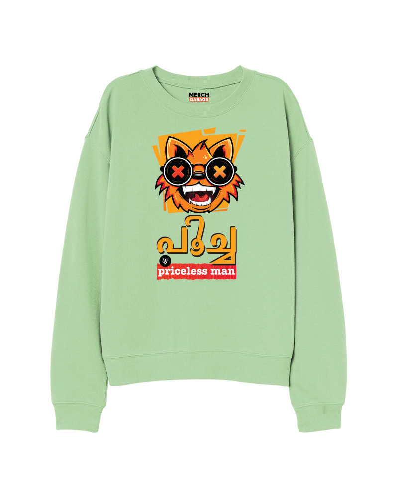 Poocha is Priceless Man X Just Chill Maga (FnB) Sweatshirt - Nile Green