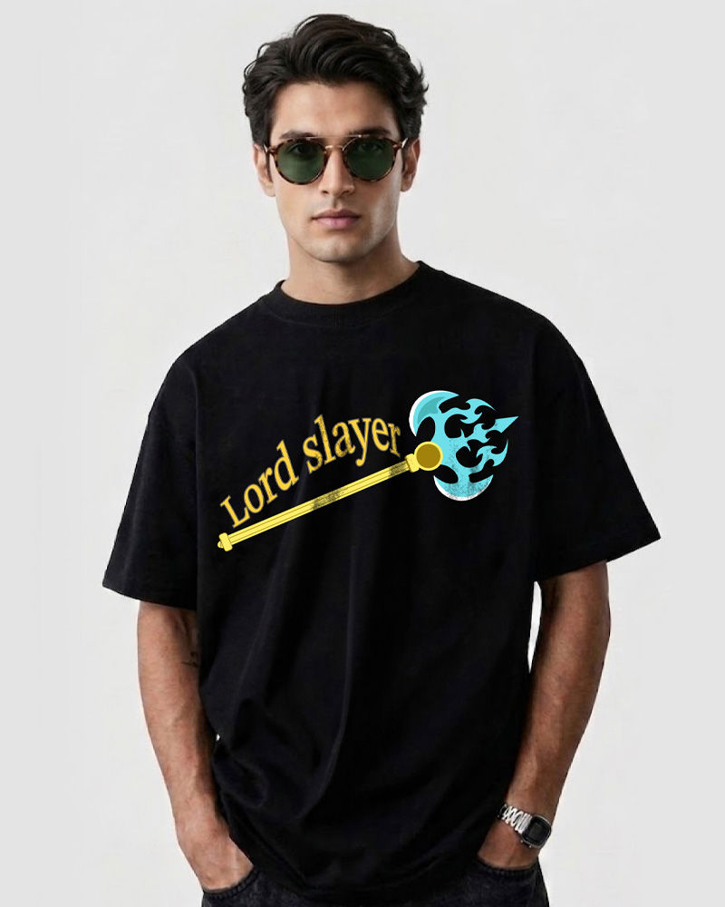 Lord Slayer Black Oversized T-shirt