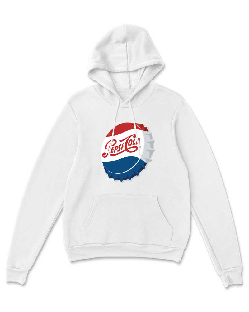 Pepsi Cola (Cap) Hoodie - White