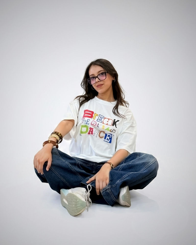 Break The Rules And Dance White Oversized T-shirt