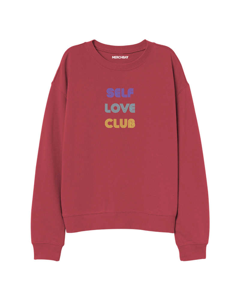 Self Love Club Sweatshirt - Rust Red