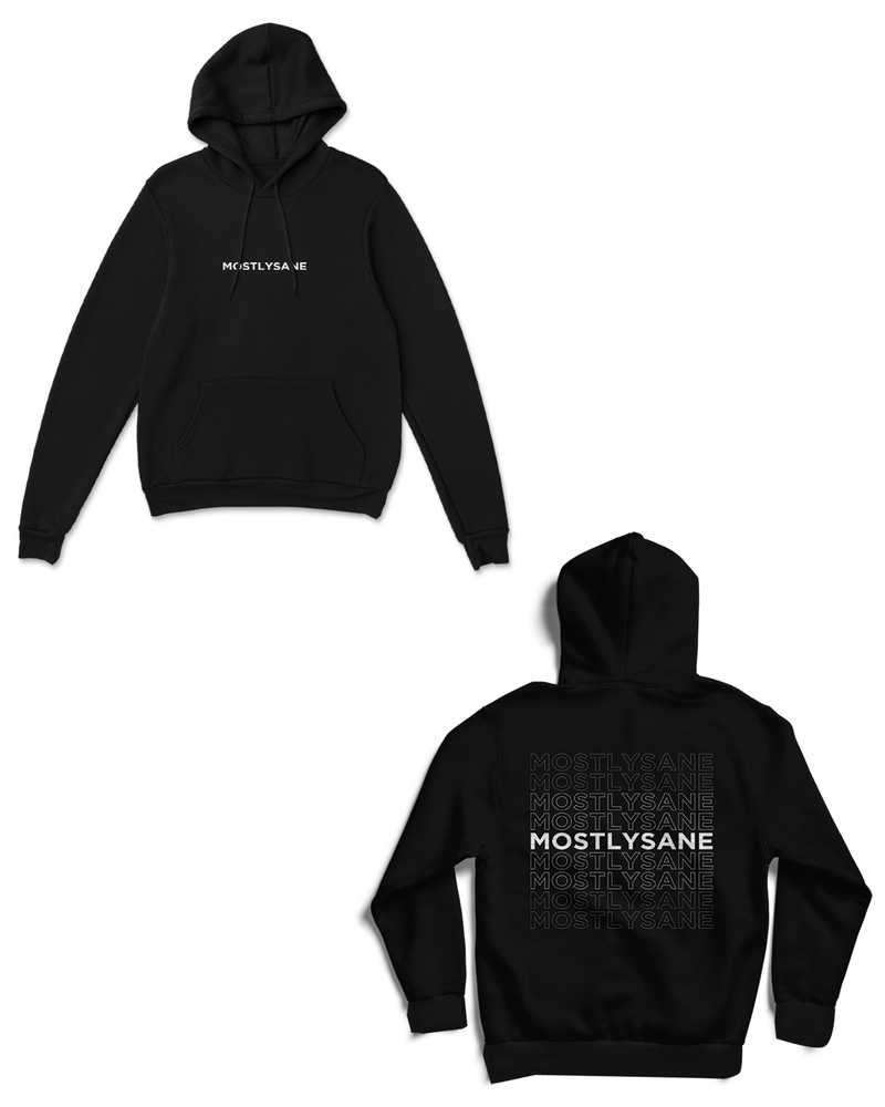 MostlySane Hoodie - Black