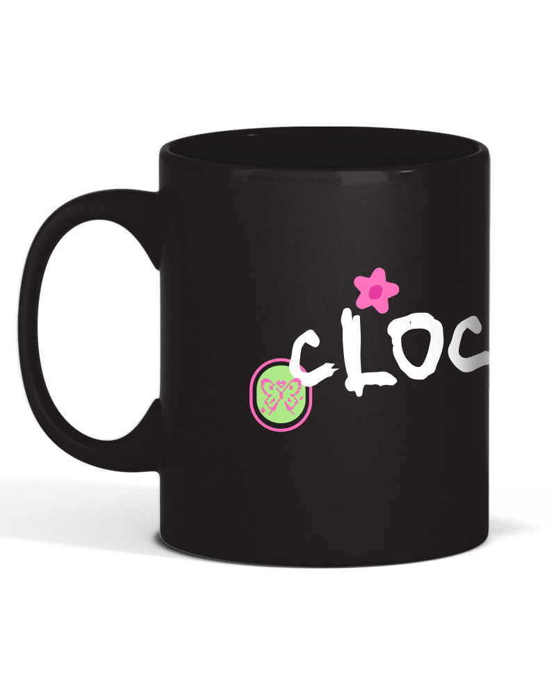 Clock It Black Mug