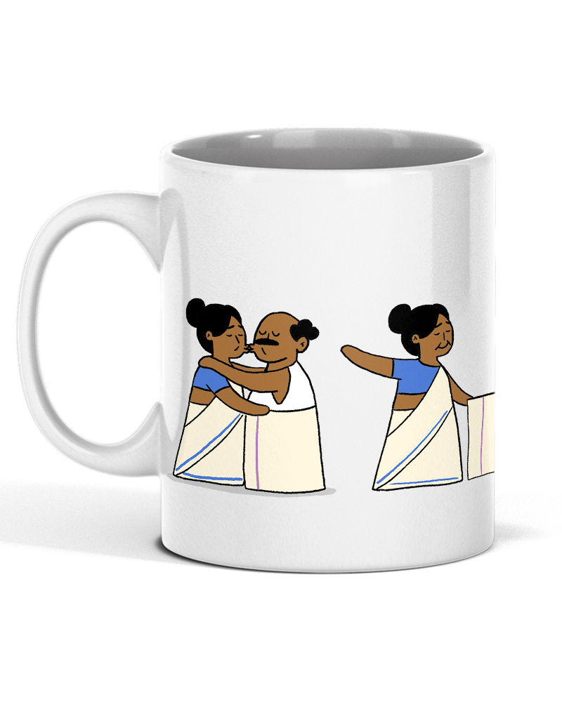 Mundu Kiss Mug - White