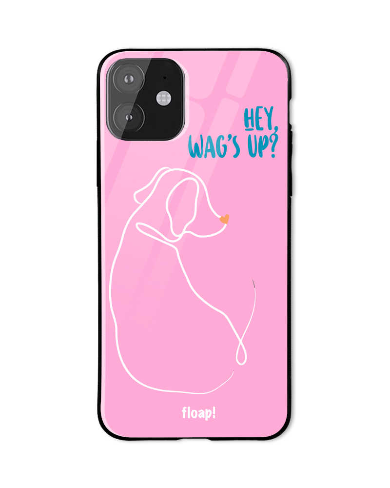 Wags up phone cover - Pink