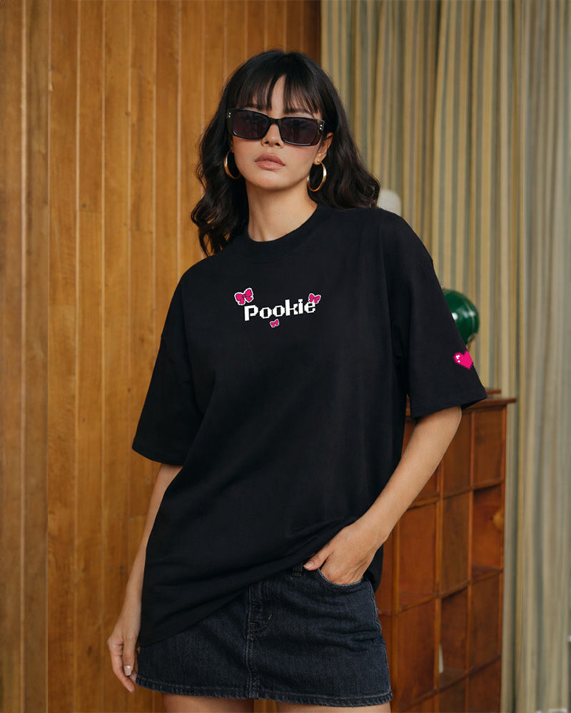Pookie Black Oversized T-shirt
