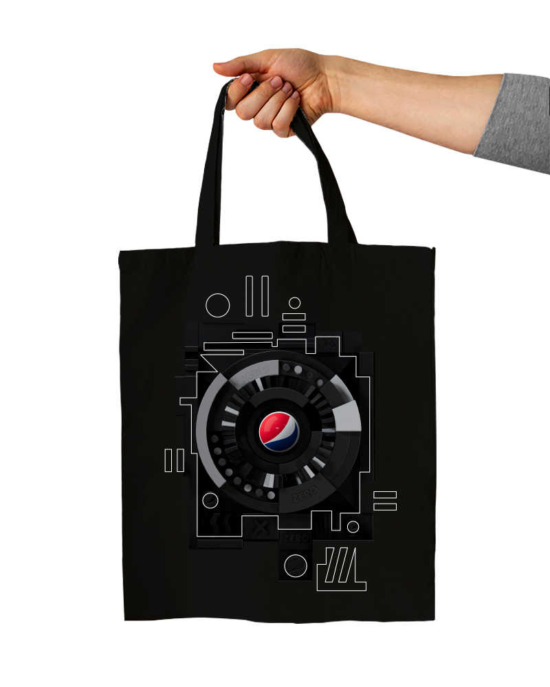 Pepsi Zero Sugar Tote Bag - Black