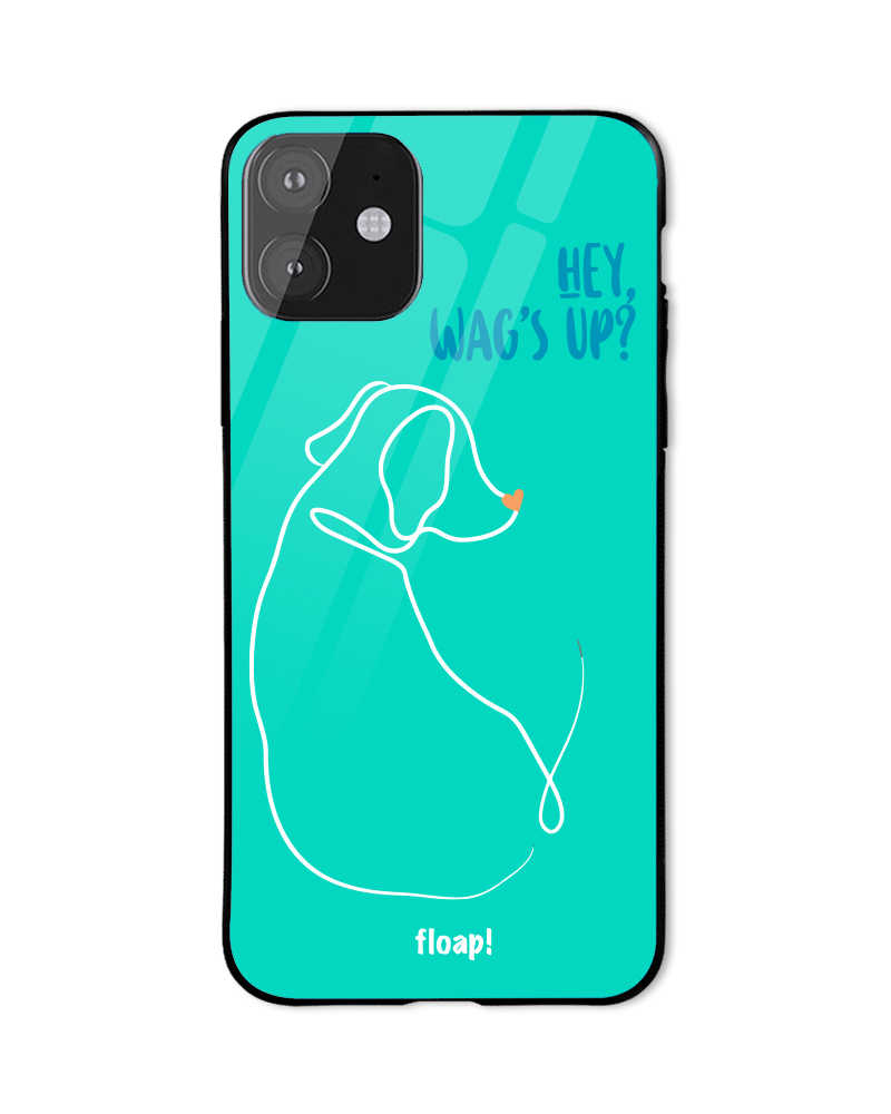 Wags up phone cover - Turquoise