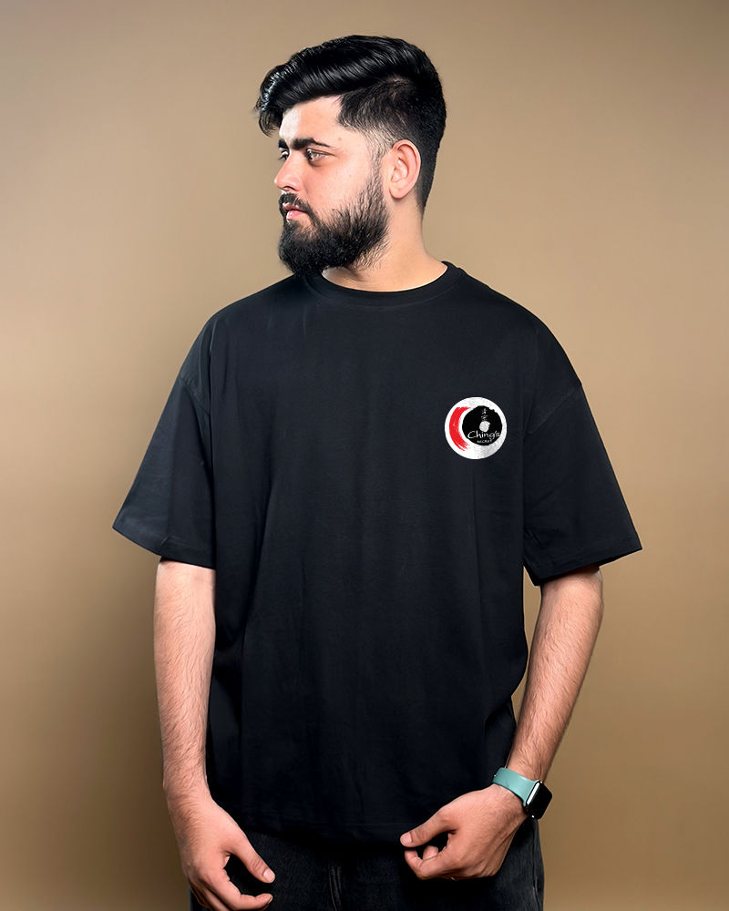 Rocket Hai Rocket (FnB) Black Oversized Tshirt