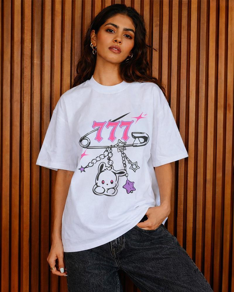 777 White Oversized T-shirt
