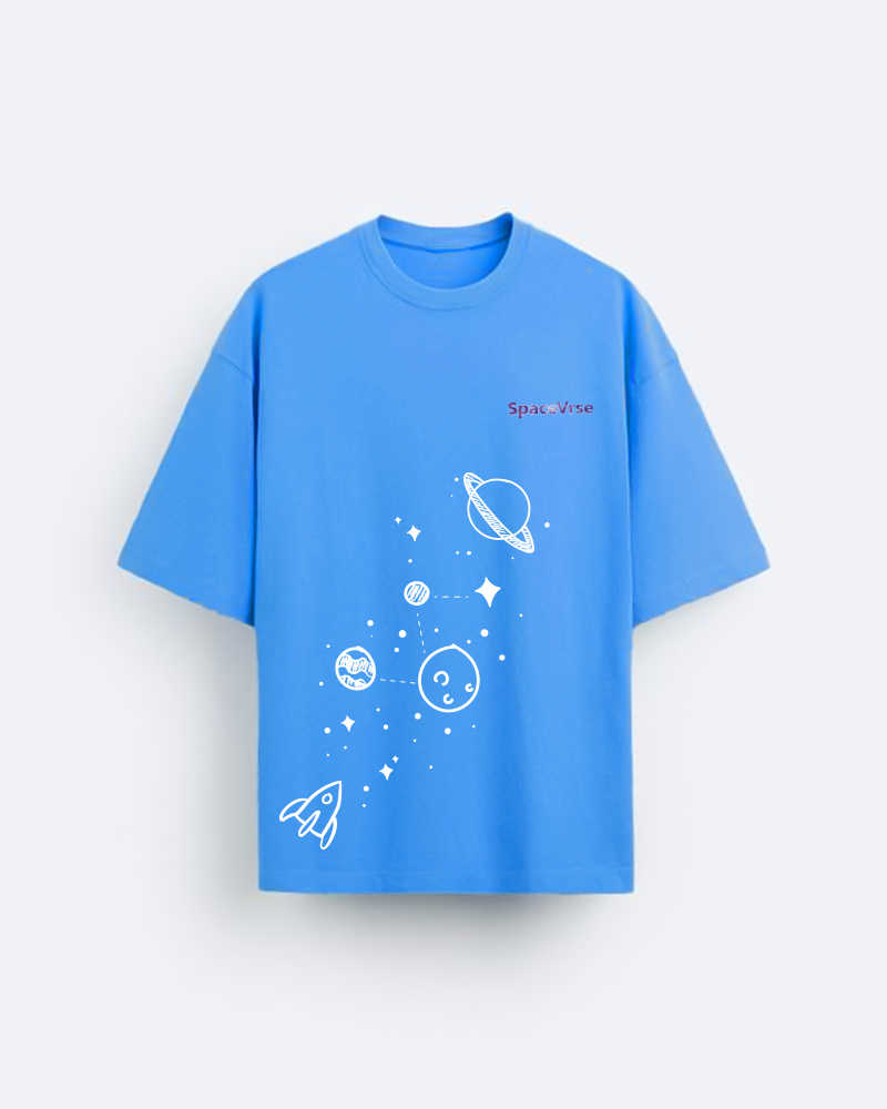 Cosmos Blue Oversized Tshirt