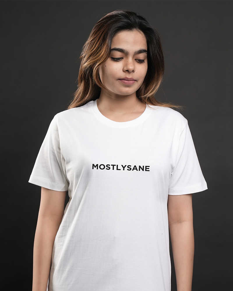 MostlySane Tshirt - White