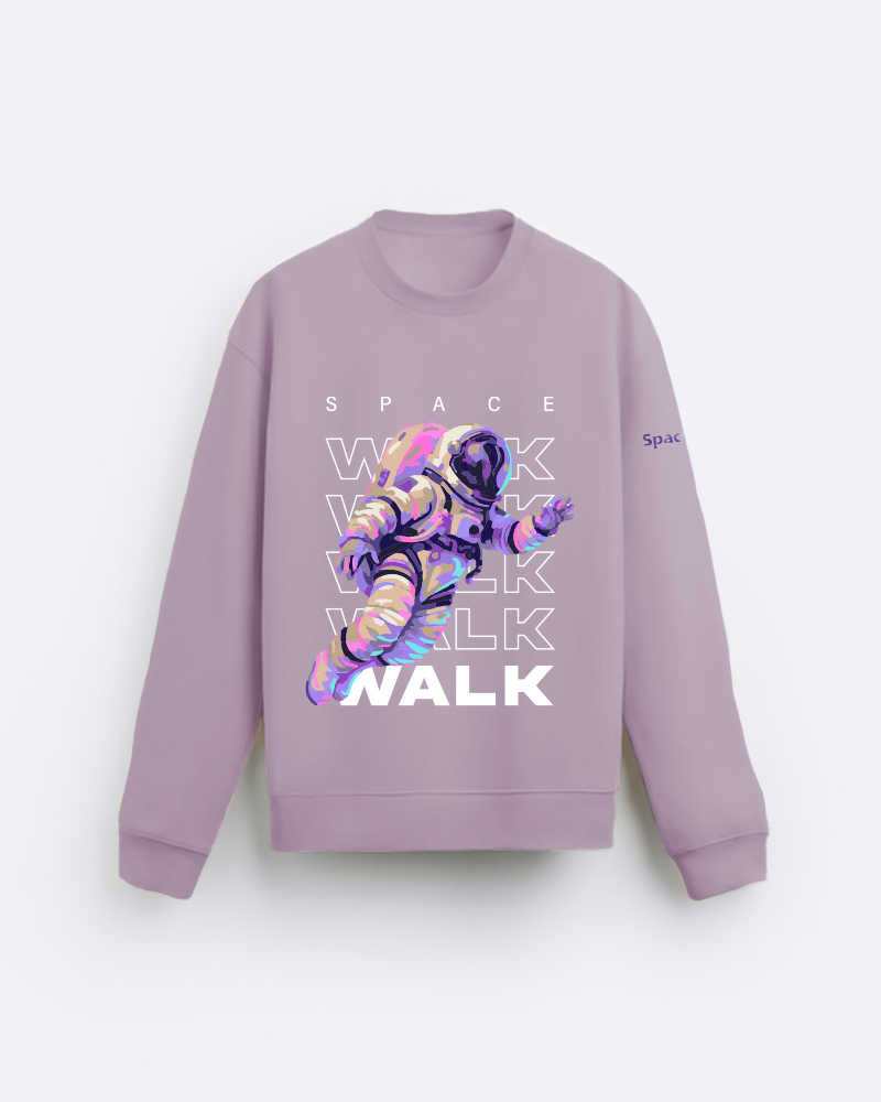 Space Walk Grape Regular Fit Sweatshirt