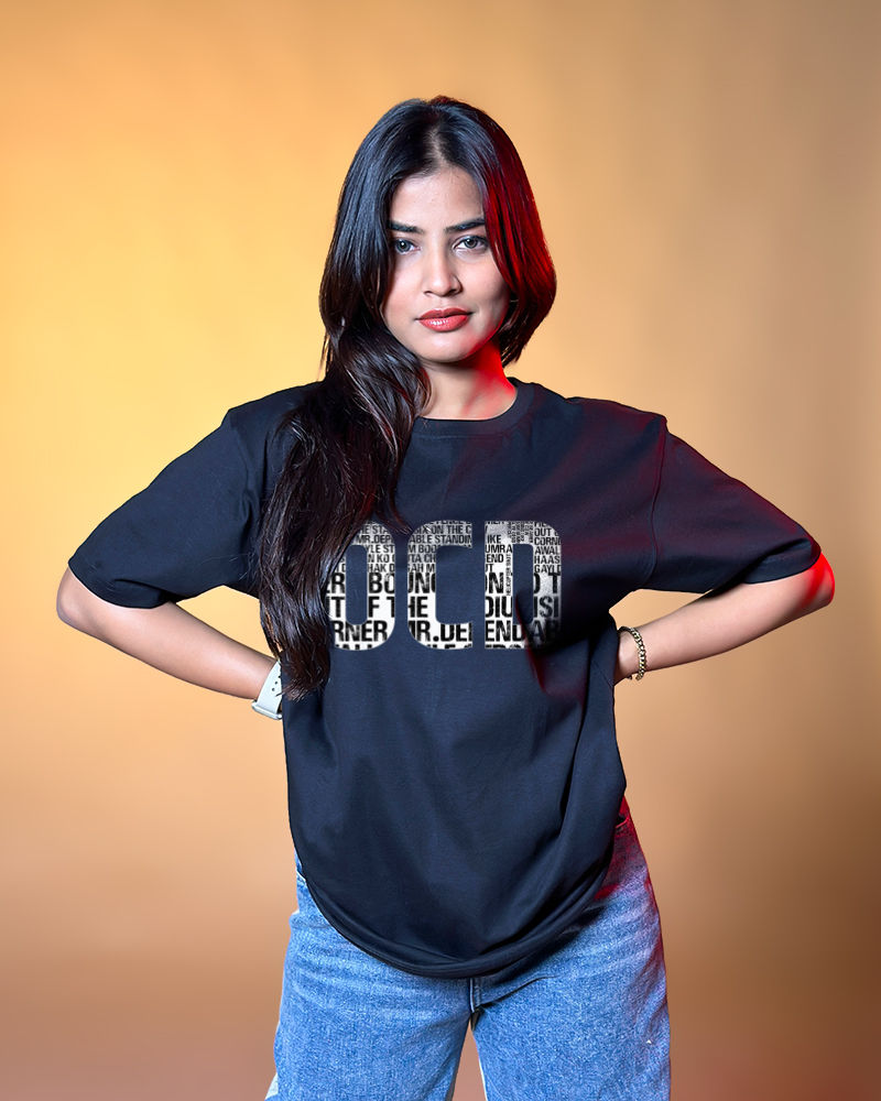 OCD Black Oversized Tshirt