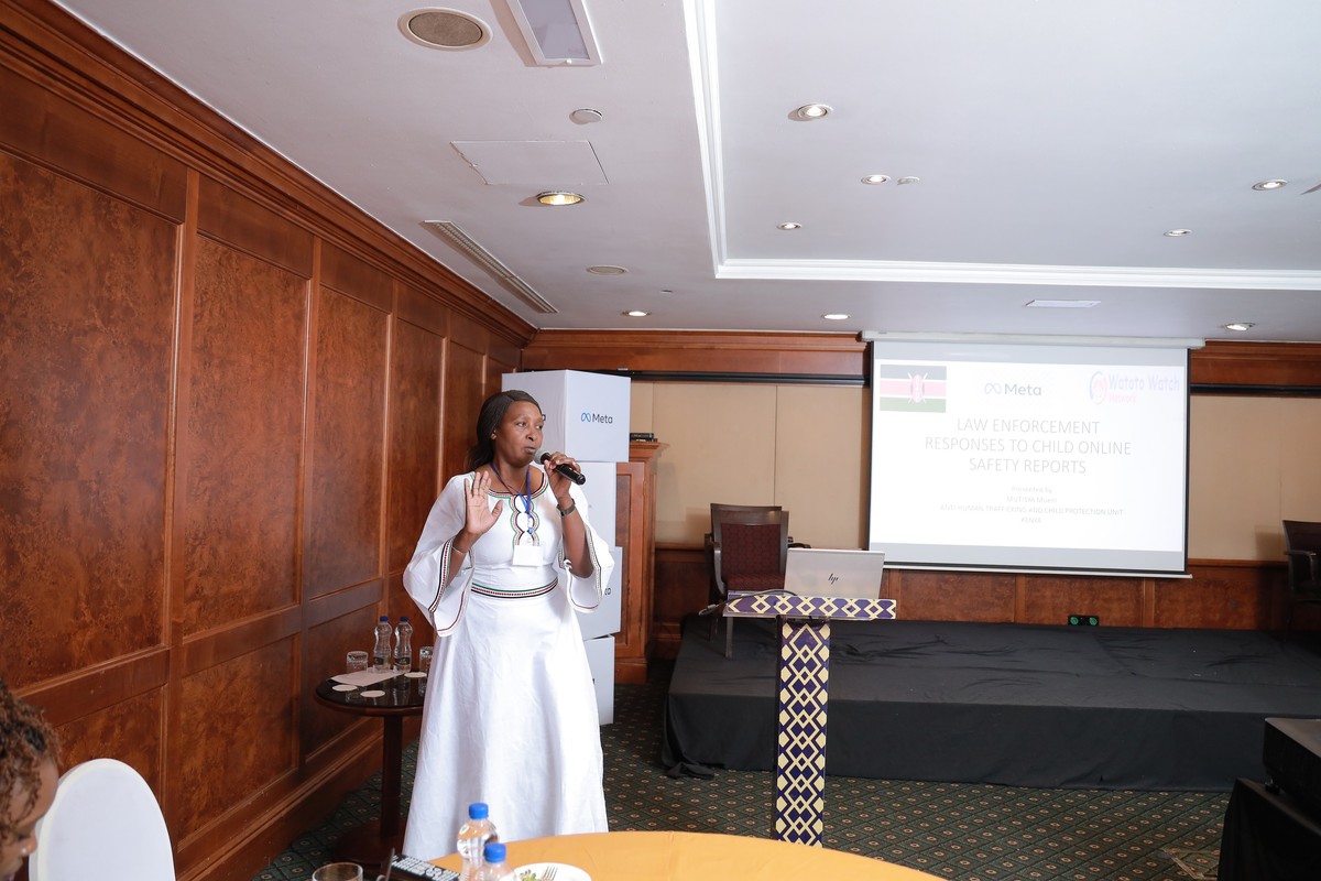 A speaker addressing the 2024 summit